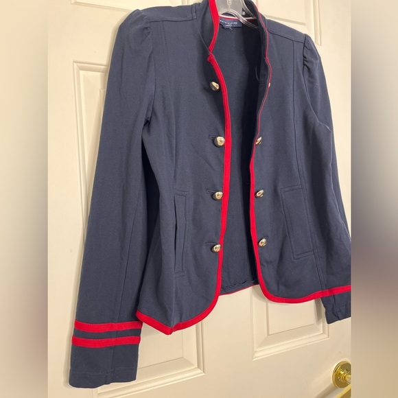 NWOT Tommy Hilfiger Contrast Piped Military Blazer - Picture 8 of 15